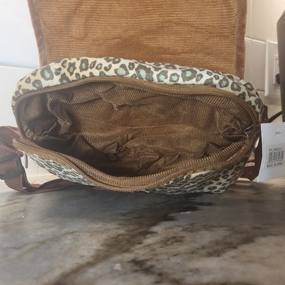 Leopard bag Plush kids purse Leopard Belt Bag Fanny Pack - Picture 5 of 7